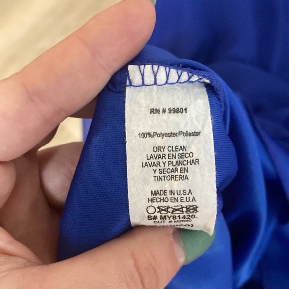 Miami brand polyester royal blue mini dress - Picture 3 of 3